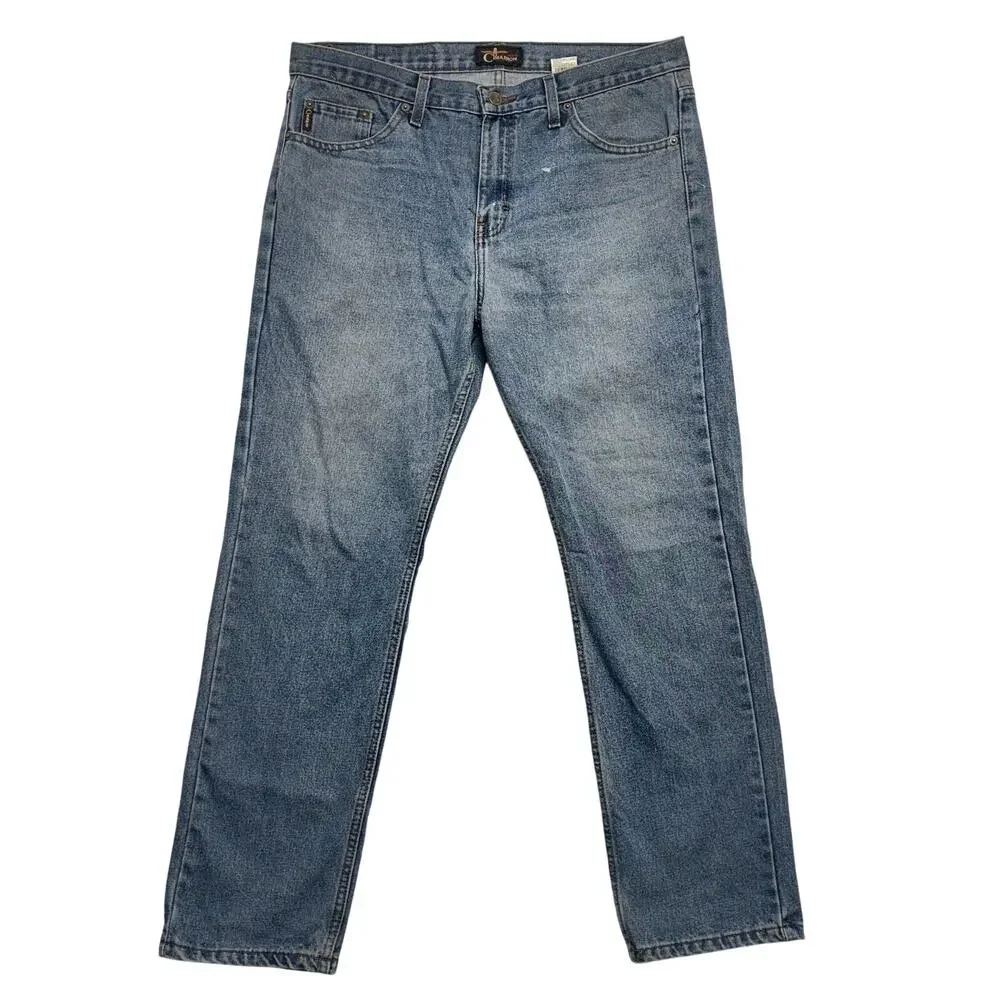 Vintage Cimarron Jeans Mens 36x29 Straight Leg Denim Medium Wash 90s Y2k